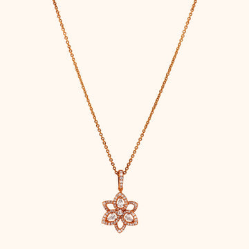 18 KT Diamond Pendant with chain